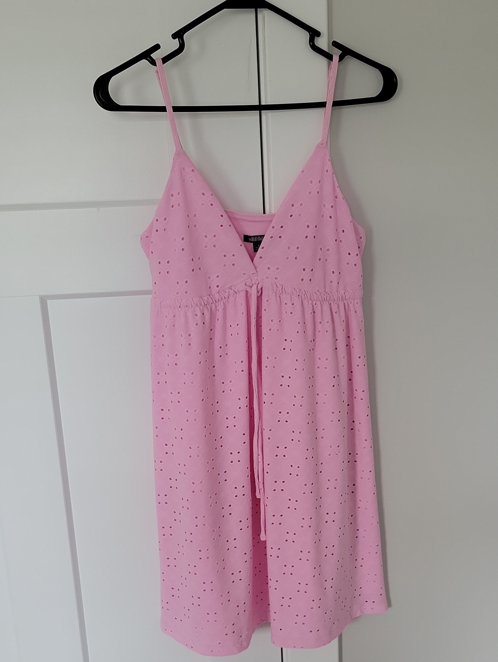 Pink Eyelet Spaghetti Strap Sundress